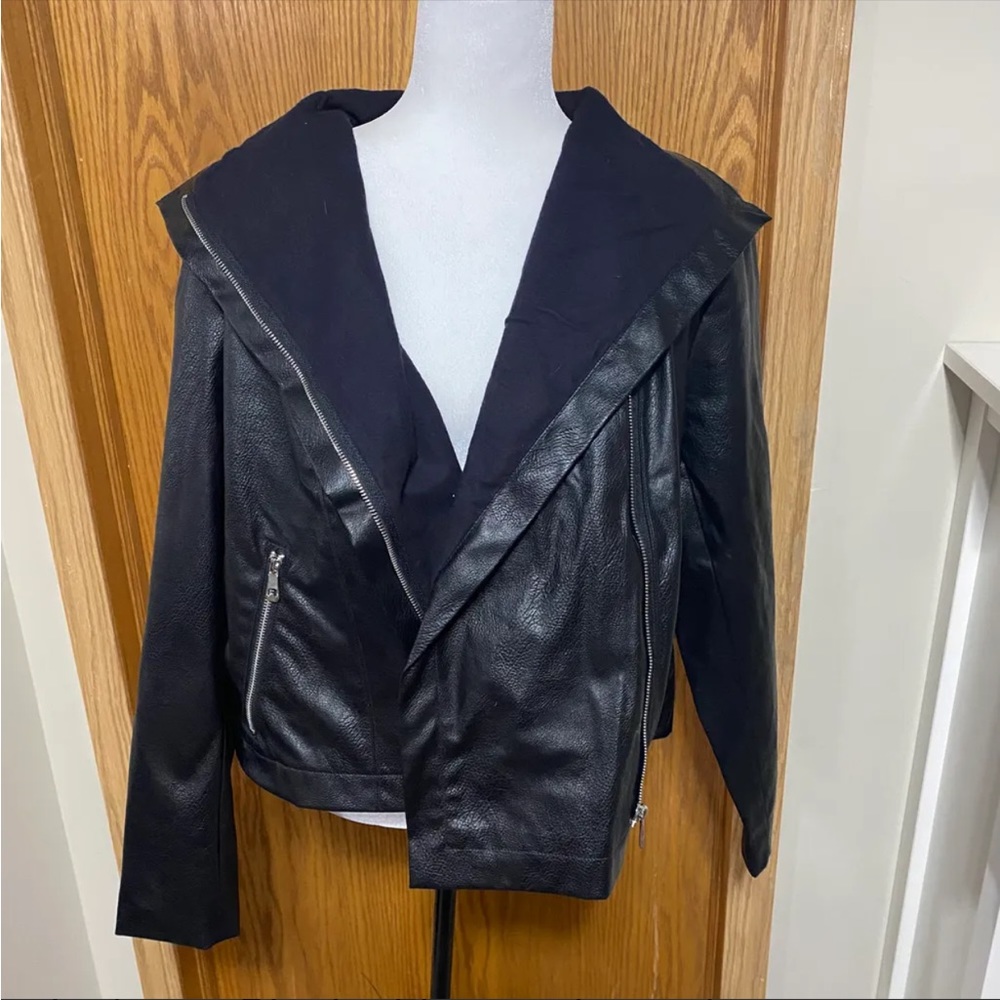 FAUX leather Moro jacket